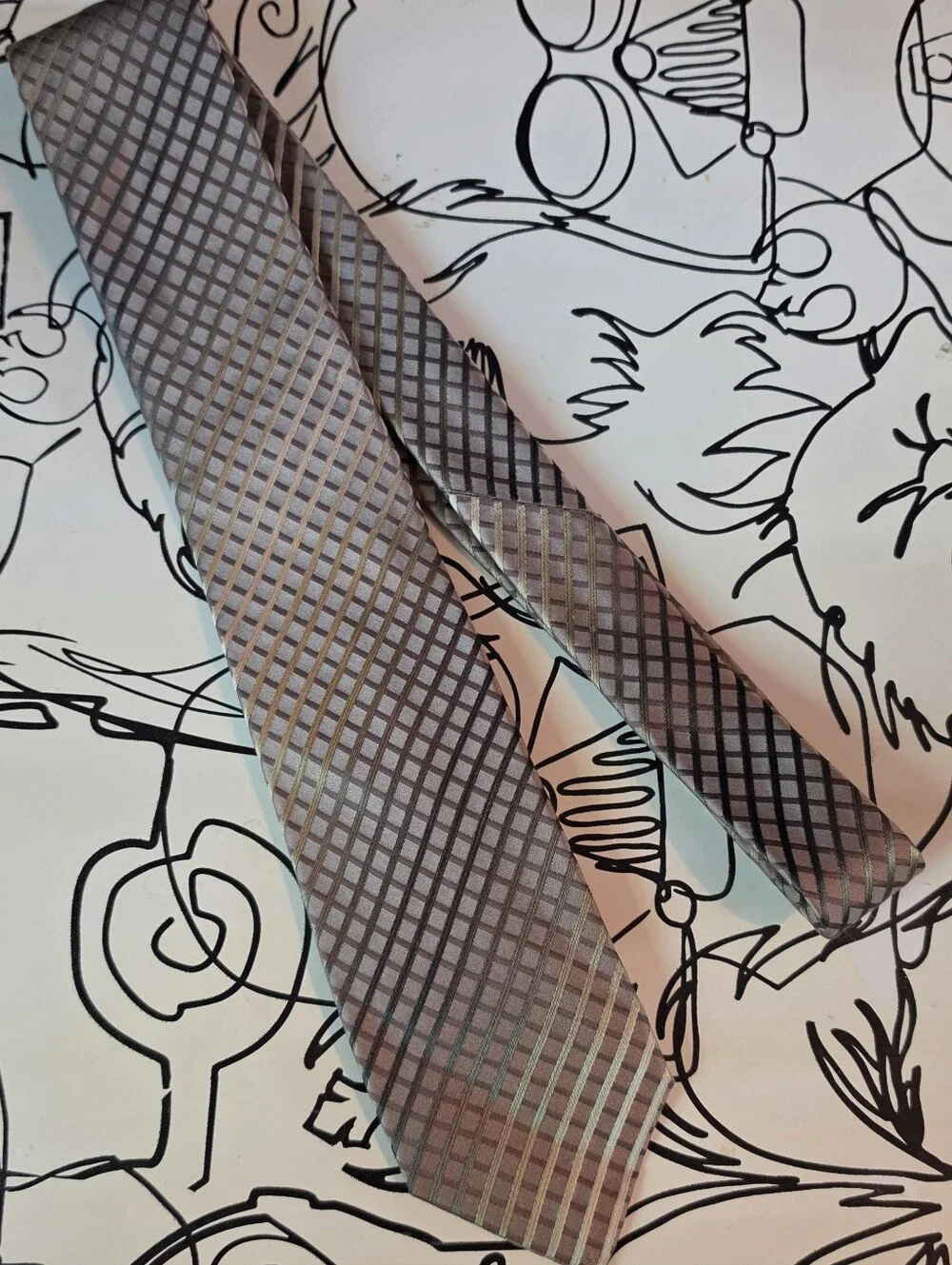 Alfani Mens Silk Tie Long 61